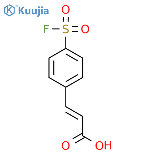 (2E)-3-[4-(fluorosulfonyl)phenyl]prop-2-enoic acid structure