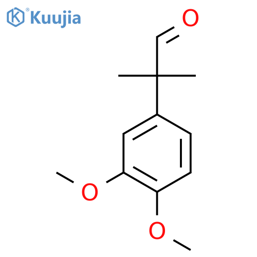 2-(3,4-Dimethoxyphenyl)-2-methylpropanal structure