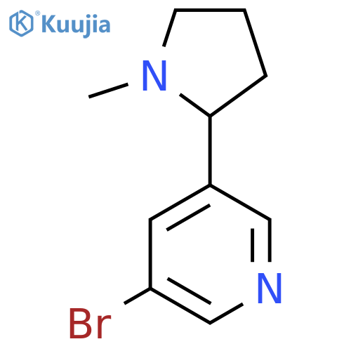 Pyridine, 3-bromo-5-(1-methyl-2-pyrrolidinyl)- structure