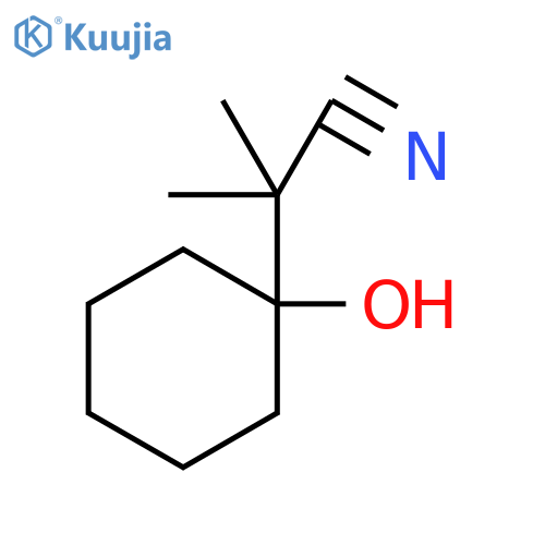 2-(1-HYDROXYCYCLOHEXYL)-2-METHYLPROPANENITRILE structure