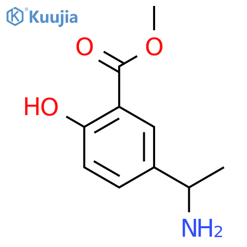 methyl 5-(1-aminoethyl)-2-hydroxybenzoate structure