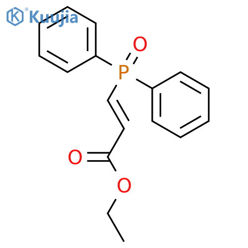 2-Propenoic acid, 3-(diphenylphosphinyl)-, ethyl ester structure