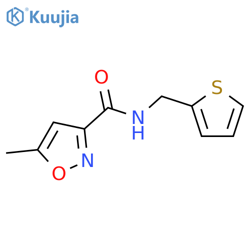 5-methyl-N-(thiophen-2-yl)methyl-1,2-oxazole-3-carboxamide structure
