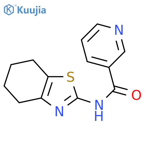 3-Pyridinecarboxamide,N-(4,5,6,7-tetrahydro-2-benzothiazolyl)- structure