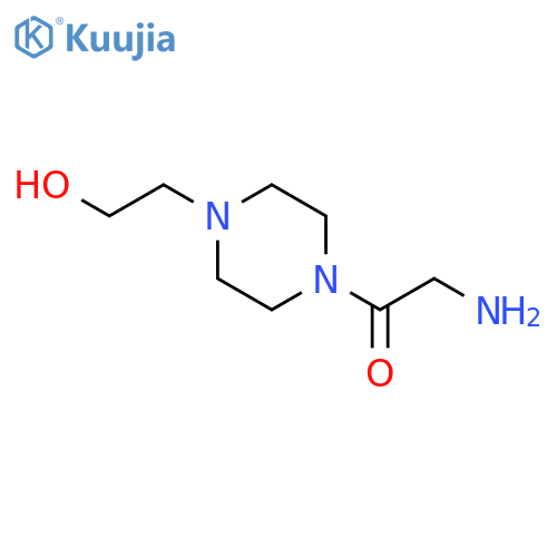 2-AMINO-1-[4-(2-HYDROXY-ETHYL)-PIPERAZIN-1-YL]-ETHANONE 2 HCL structure