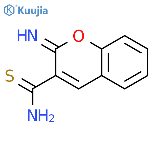 2H-1-Benzopyran-3-carbothioamide, 2-imino- structure