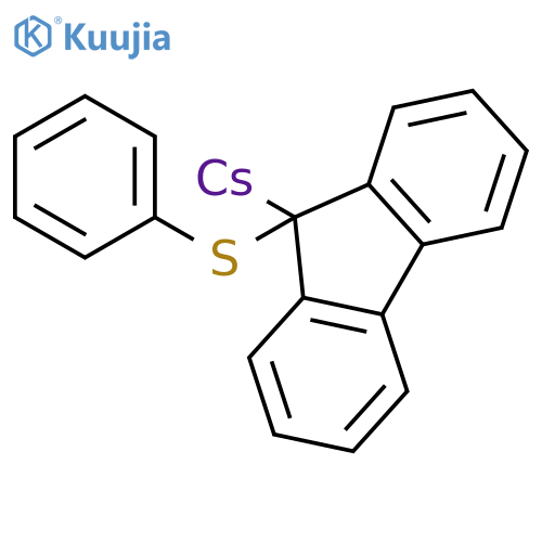 Cesium, [9-(phenylthio)-9H-fluoren-9-yl]- structure