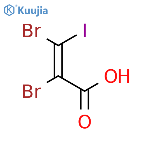 2,3-Dibromo-3-iodo-2-propenoic acid structure
