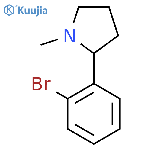 2-(2-BROMOPHENYL)-1-METHYLPYRROLIDINE structure