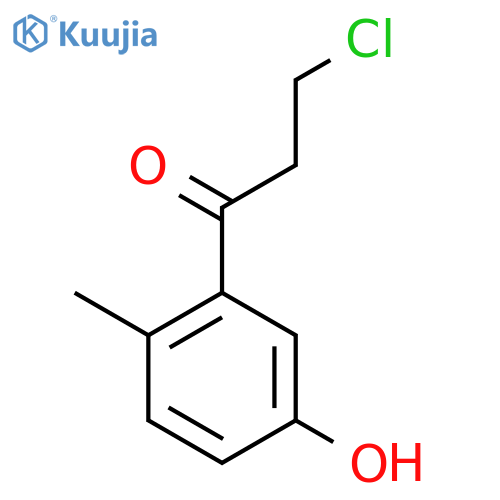 3-(3-Chloropropanoyl)-4-methylphenol structure