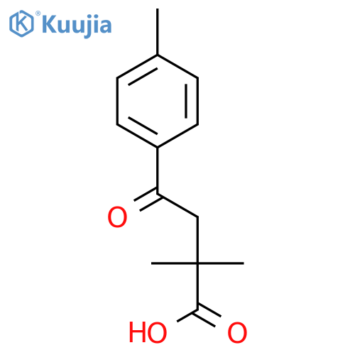 2,2-dimethyl-4-oxo-4-(p-tolyl)butanoic acid structure