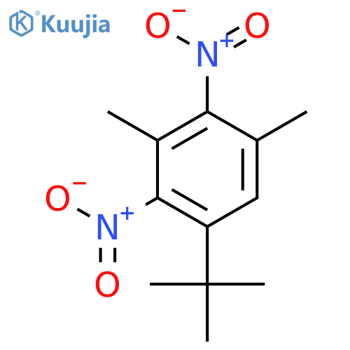 Benzene,1-(1,1-dimethylethyl)-3,5-dimethyl-2,4-dinitro- structure