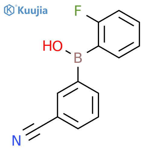 Borinic acid, (3-cyanophenyl)(2-fluorophenyl)- structure