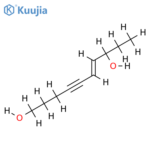 (-)-dec-6t-en-4-yne-1,8-diol structure
