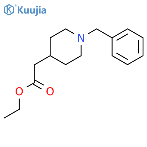 ethyl 2-(1-benzylpiperidin-4-yl)acetate structure
