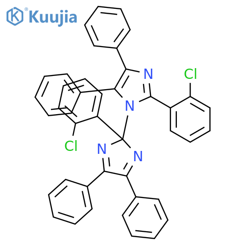 2,2'-Bis(2-chlorophenyl)-4,4',5,5'-tetraphenyl-1,2'-biimidazole structure
