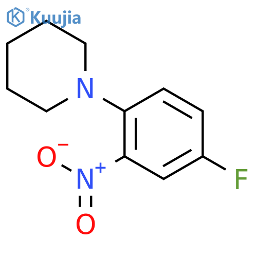 1-(4-Fluoro-2-nitrophenyl)piperidine structure