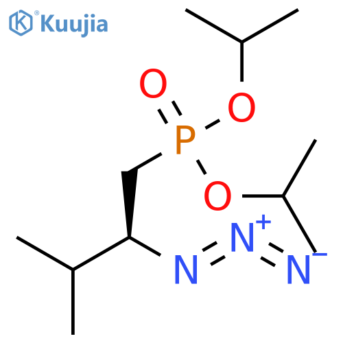 PHOSPHONIC ACID, [(2S)-2-AZIDO-3-METHYLBUTYL]-, BIS(1-METHYLETHYL) ESTER structure