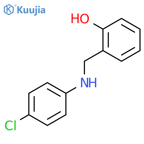 2-{(4-Chlorophenyl)aminomethyl}phenol structure