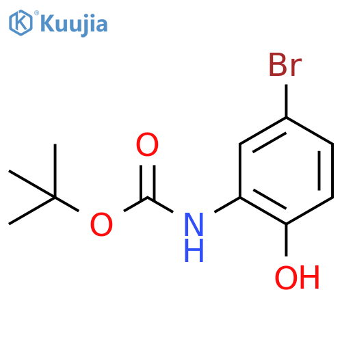 N-Boc-2-amino-4-bromophenol structure