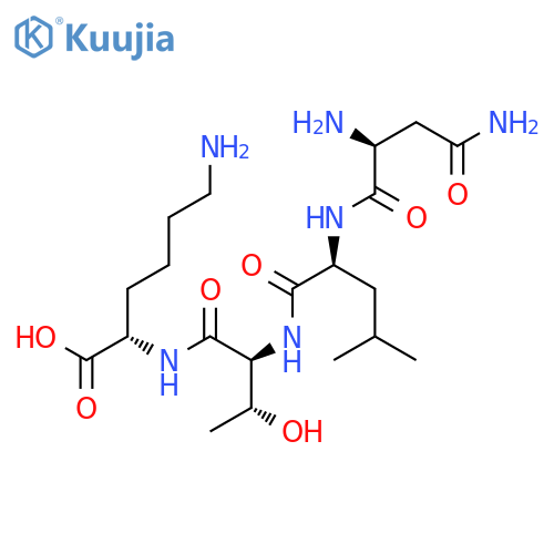 H-Asn-Leu-Thr-Lys-OH structure