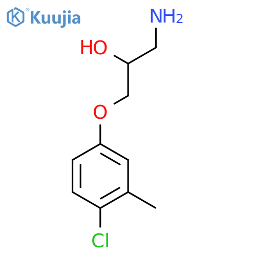 1-Amino-3-(4-chloro-3-methylphenoxy)propan-2-ol structure