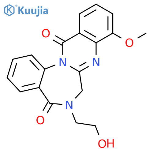Quinazolino[3,2-a][1,4]benzodiazepine-5,13-dione,6,7-dihydro-6-(2-hydroxyethyl)-9-methoxy- structure