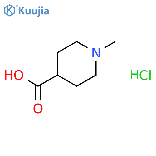 1-methylpiperidine-4-carboxylic acid;hydrochloride structure