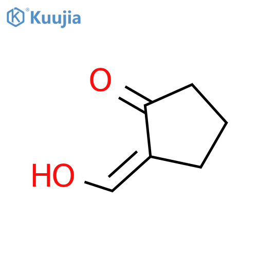 CYCLOPENTANONE, 2-(HYDROXYMETHYLENE)-, (2E)- structure