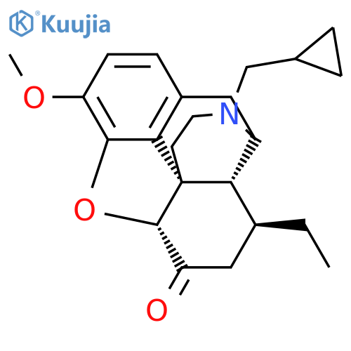 Morphinan-6-one,17-(cyclopropylmethyl)-4,5-epoxy-8-ethyl-3-methoxy-, (5a,8b)- structure