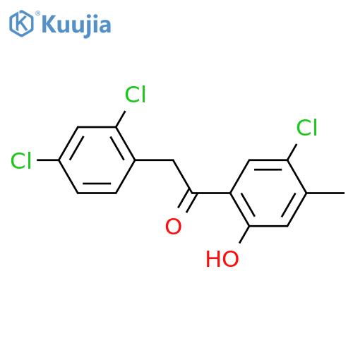 5'-CHLORO-2(2',4'-DICHLOROPHENYL)-2'-HYDROXY-4'-METHYL ACETOPHENONE structure