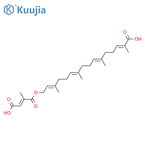 2,6,10,14-Phytatetraene-1,16-diol; (2E,6E,10E,14E)-form, 16-Carboxylic acid, 1-(2-methylfumaroyl) structure