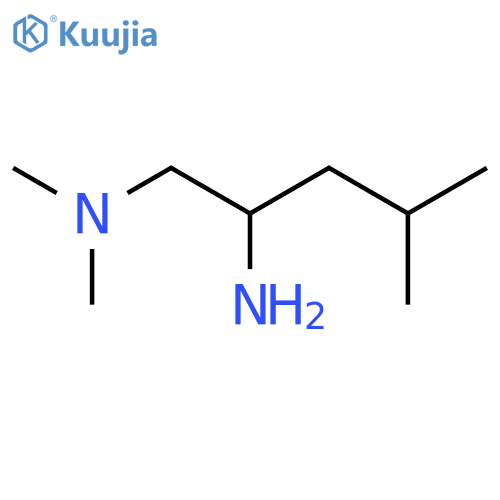 (2-amino-4-methylpentyl)dimethylamine structure