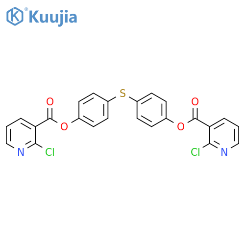 3,3′-(Thiodi-4,1-phenylene) bis(2-chloro-3-pyridinecarboxylate) structure
