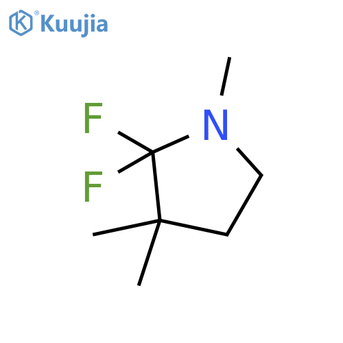 Pyrrolidine,2,2-difluoro-1,3,3-trimethyl- structure