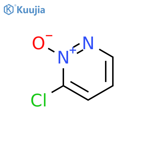 Pyridazine, 3-chloro-, 2-oxide structure