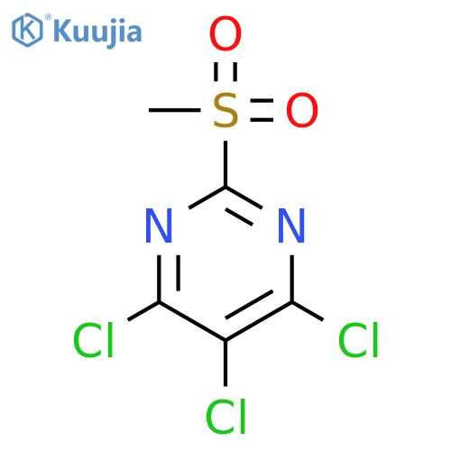 4,5,6-Trichloro-2-methanesulfonyl-pyrimidine structure