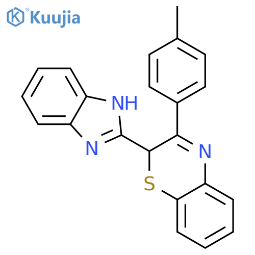 2-(1H-1,3-benzodiazol-2-yl)-3-(4-methylphenyl)-2H-1,4-benzothiazine structure