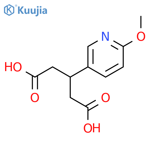 3-(6-methoxypyridin-3-yl)pentanedioic acid structure