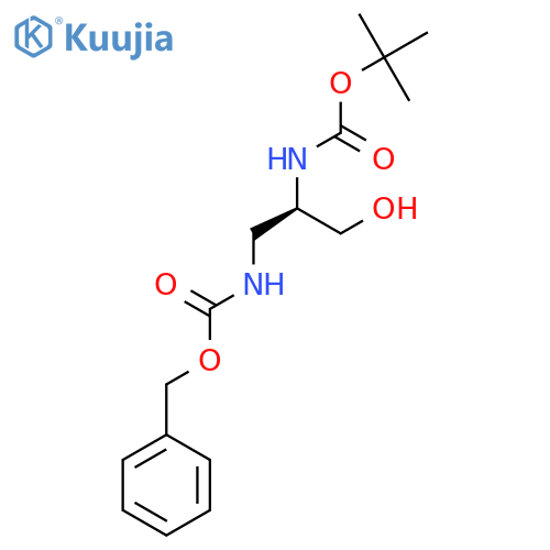 N-alpha-Boc-Nbeta-Z-L-2,3-diaminopropan-1-ol structure