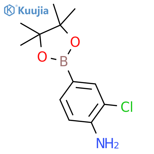 2-Chloro-4-(4,4,5,5-tetramethyl-1,3,2-dioxaborolan-2-yl)aniline structure