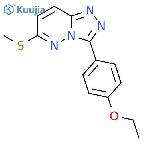 3-(4-Ethoxyphenyl)-6-(methylthio)-[1,2,4]triazolo[4,3-b]pyridazine structure