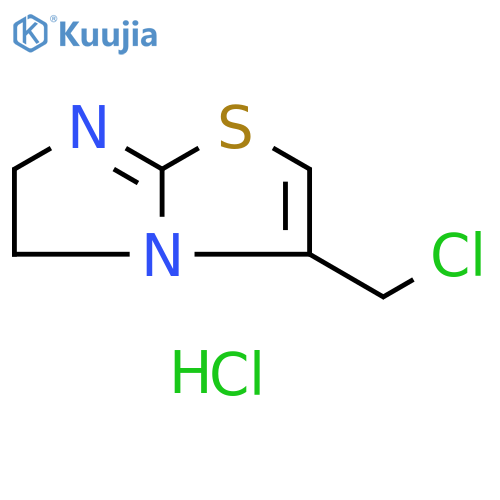3-(chloromethyl)-5H,6H-imidazo2,1-b1,3thiazole hydrochloride structure