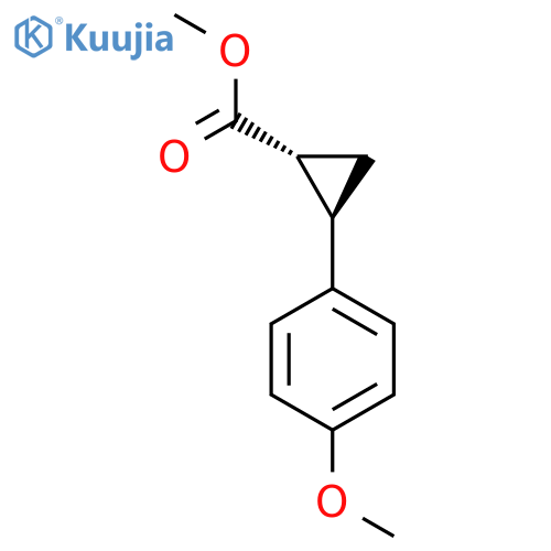 methyl (1R,2R)-2-(4-methoxyphenyl)cyclopropane-1-carboxylate structure