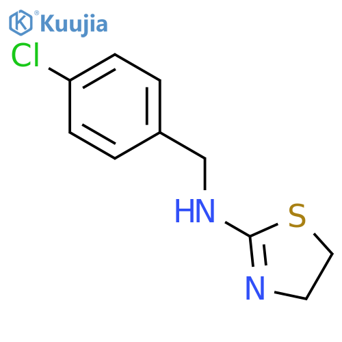 N-(4-Chlorophenyl)methyl-4,5-dihydro-1,3-thiazol-2-amine structure