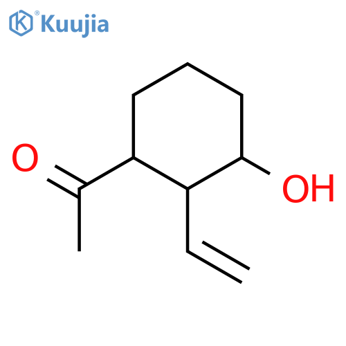 1-(2-ethenyl-3-hydroxycyclohexyl)ethanone structure