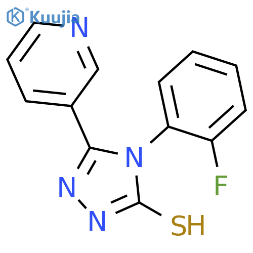 4-(2-Fluorophenyl)-5-(pyridin-3-yl)-4H-1,2,4-triazole-3-thiol structure