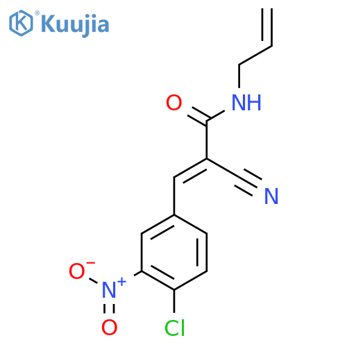 3-(4-chloro-3-nitrophenyl)-2-cyano-N-(prop-2-en-1-yl)prop-2-enamide structure