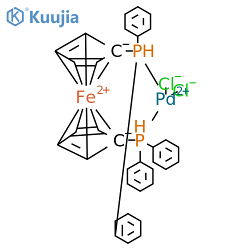 [1,1-Bis(diphenylphosphino)ferrocene]dichloropalladium(II) structure