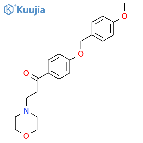 1-Propanone,1-[4-[(4-methoxyphenyl)methoxy]phenyl]-3-(4-morpholinyl)- structure